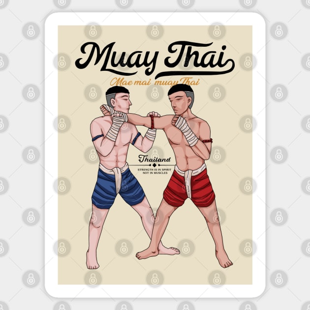 Mae Mai Muay Thai Sticker by KewaleeTee